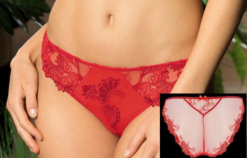 Lise Charmel - Dressing Floral rouge - slip seduction